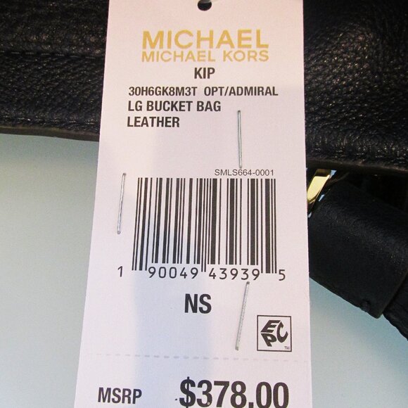 Michael Kors (Kip) New Leather Large Bucket Handbag - Picture 10 of 10